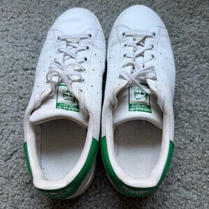 Stan Smith Adidas Green and White Leather Sneakers